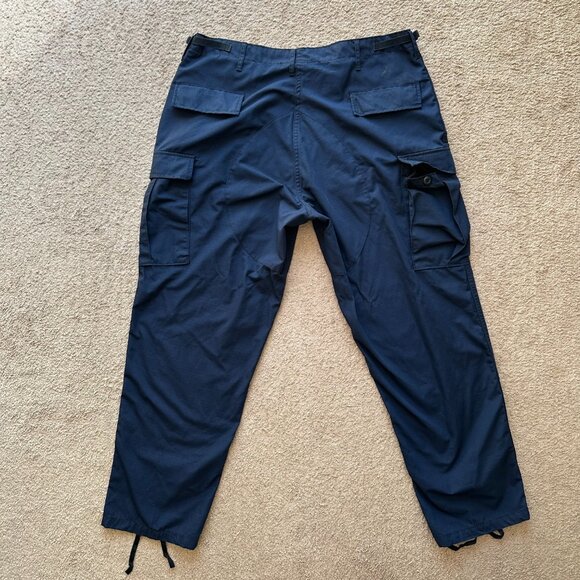 Propper Pants Mens XL 40x31 High Rise Cargo Navy Blue Ripstop Pockets - Picture 3 of 12